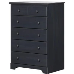 Storage Furniture>South Shore Summer Breeze 6-Drawer Chest Dresser - Blueberry