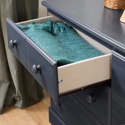 Hot Summer Breeze 6-Drawer Double Dresser - Blueberry Storage Furniture