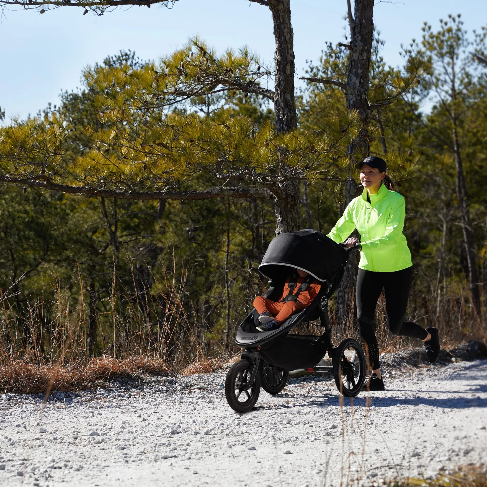 Strollers|Strollers & Trailers>Baby Jogger Summit X3 Stroller - Midnight Black