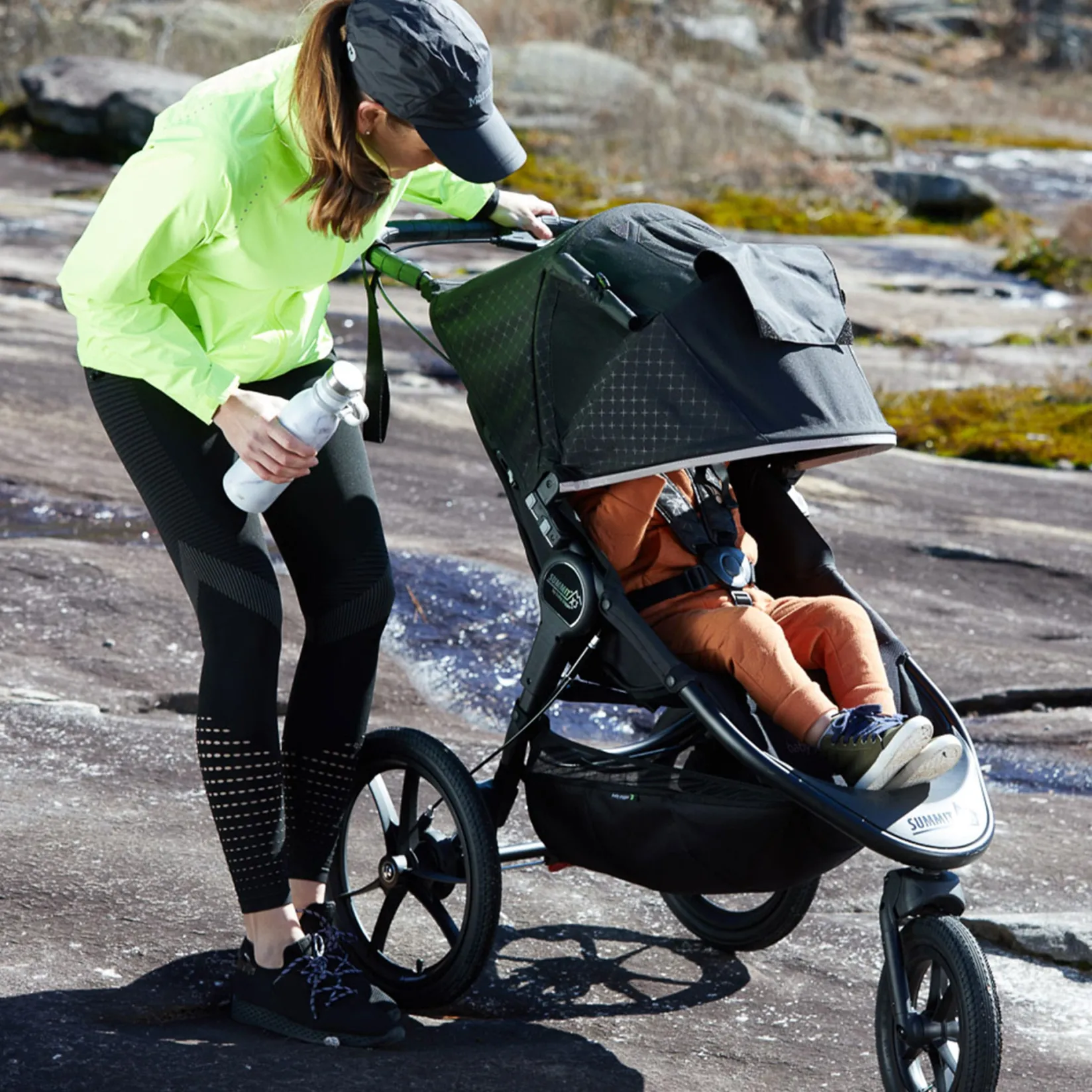 Strollers|Strollers & Trailers>Baby Jogger Summit X3 Stroller - Midnight Black