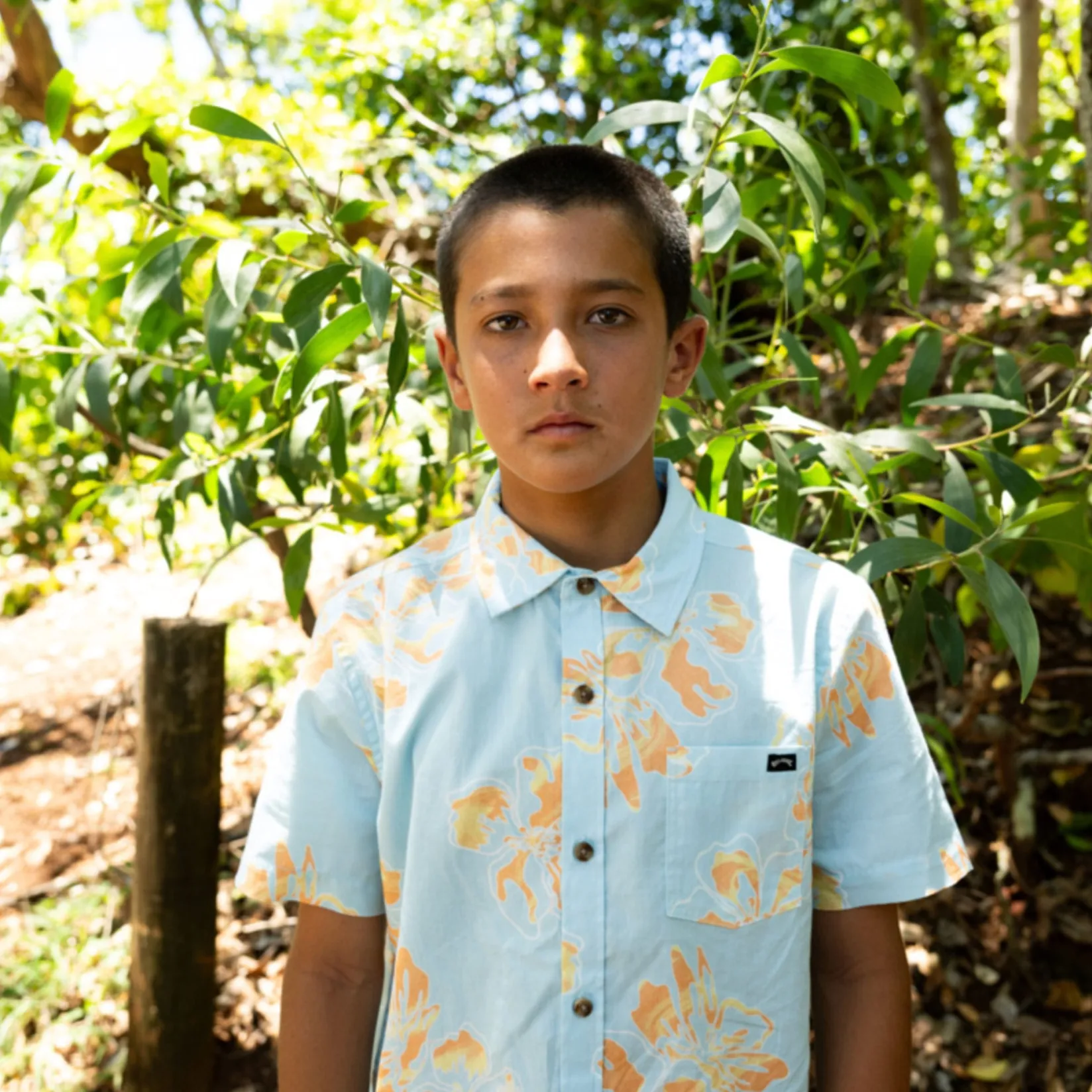 Tops>Billabong Sundays Shirt 4-7 Blue