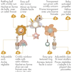 Sale Sunny Stroll Unicorn Stroller Arch Stroller & Car Seat Toys|Developmental Toys