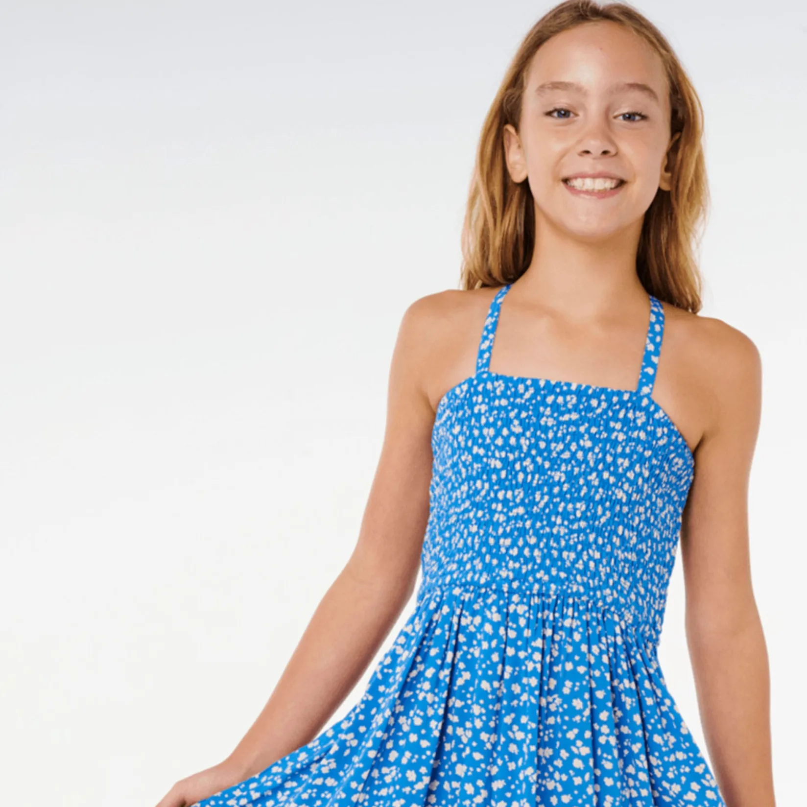 Dresses & Rompers>Rip Curl Sunshine Ditsy Mxi Dress 8-14y Blue