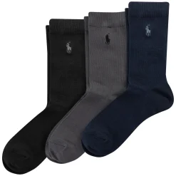 Socks|Underwear & Socks>Polo Ralph Lauren Supersoft Socks (3) 4-11y Navy