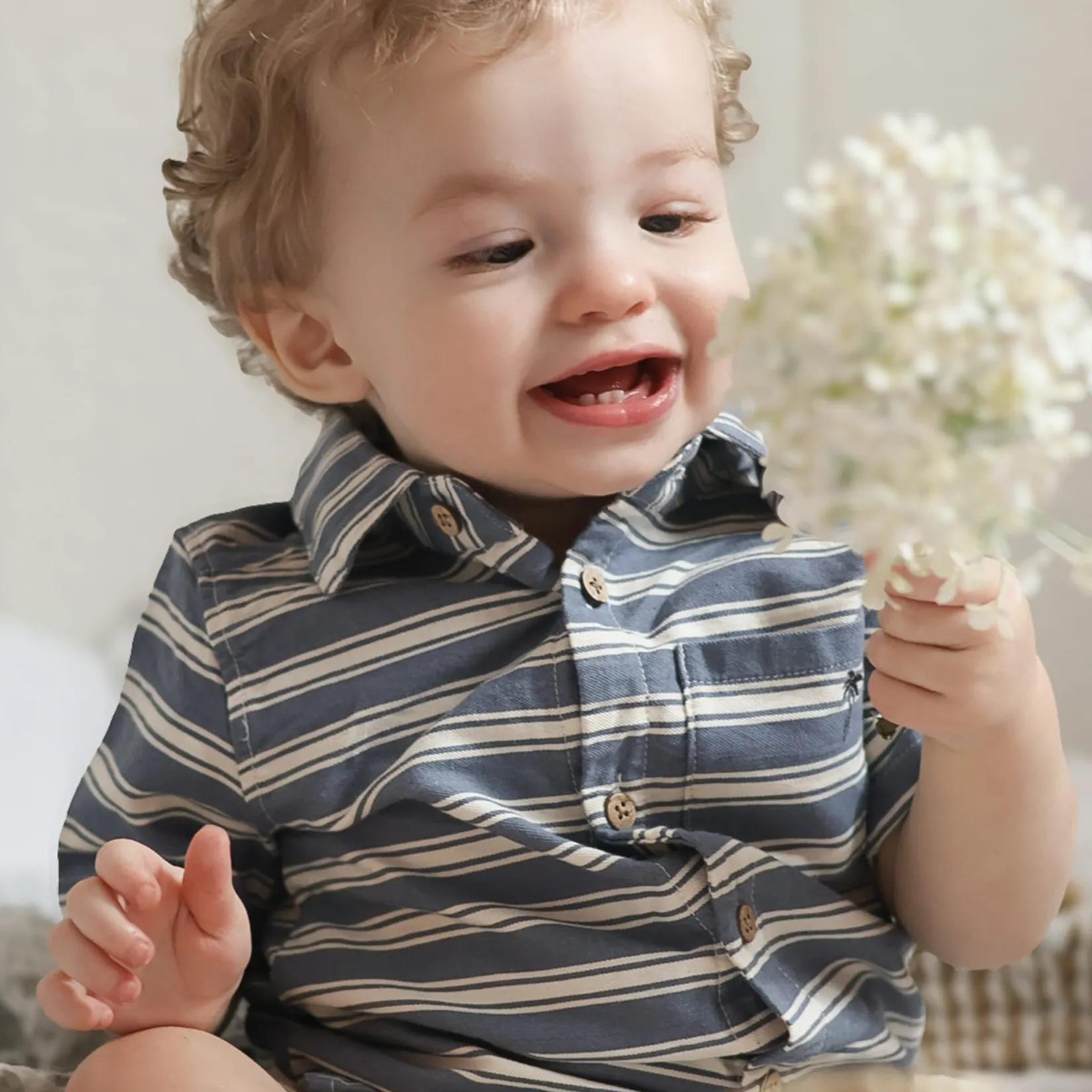 Best Surf Striped Shirt 3-24m BOY Tops