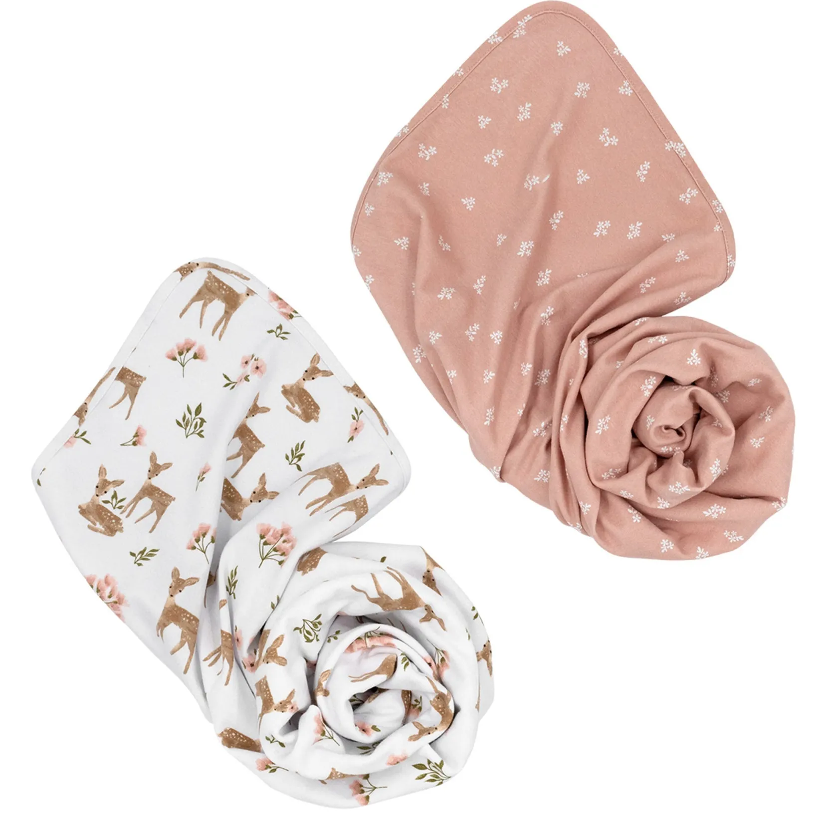 Clearance Swaddle Blanket (2) Jersey - Sophia Garden Kids Blankets|Blankets
