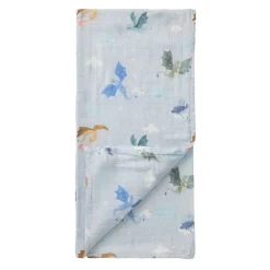 Blankets|Blankets>Loulou Lollipop Swaddle Blanket-Magical Dragon