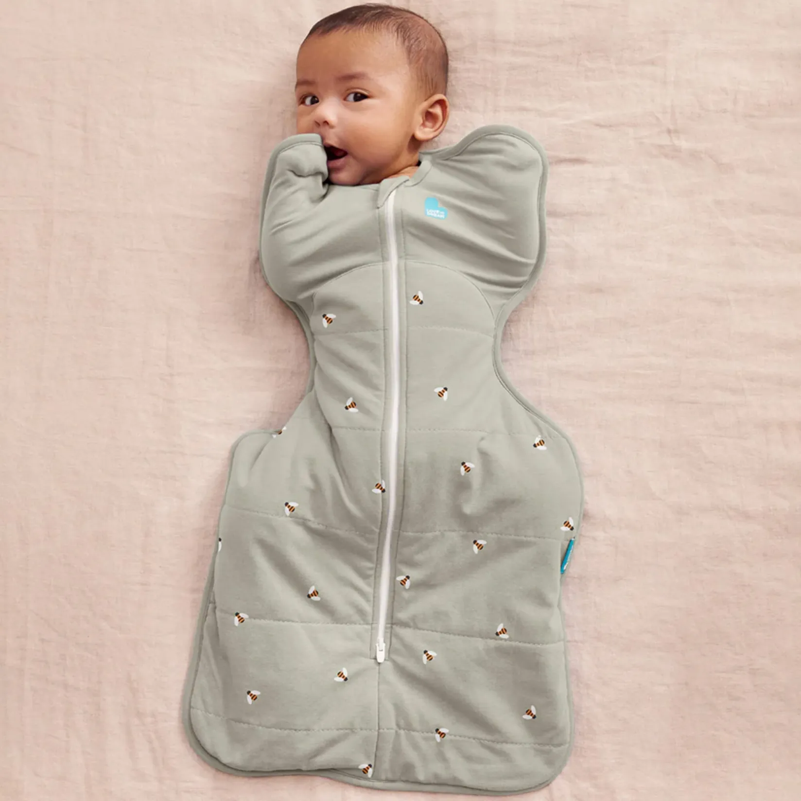 Pajamas|Sleep Bags>Love to Dream Swaddle Up Original Medium 13-19lb - Bees