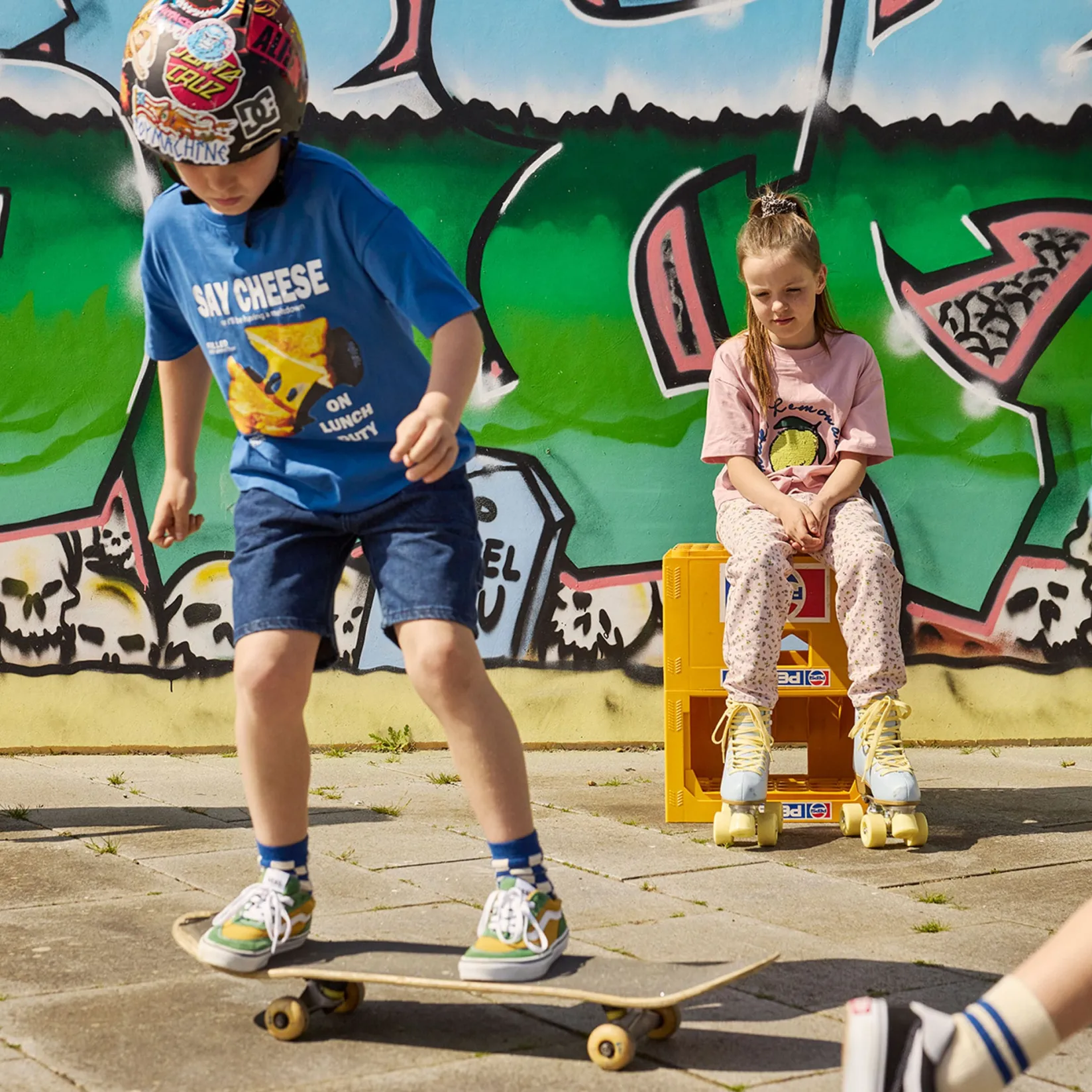 Tops>The New Swayne T-shirt 3-14 Royal Blue