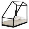 Clearance Sweedi - House Bed with Chimney for Baby - Black Cribs & Mattresses|Cribs & Mattresses