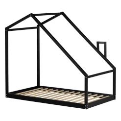 Clearance Sweedi - House Bed with Chimney for Baby - Black Cribs & Mattresses|Cribs & Mattresses