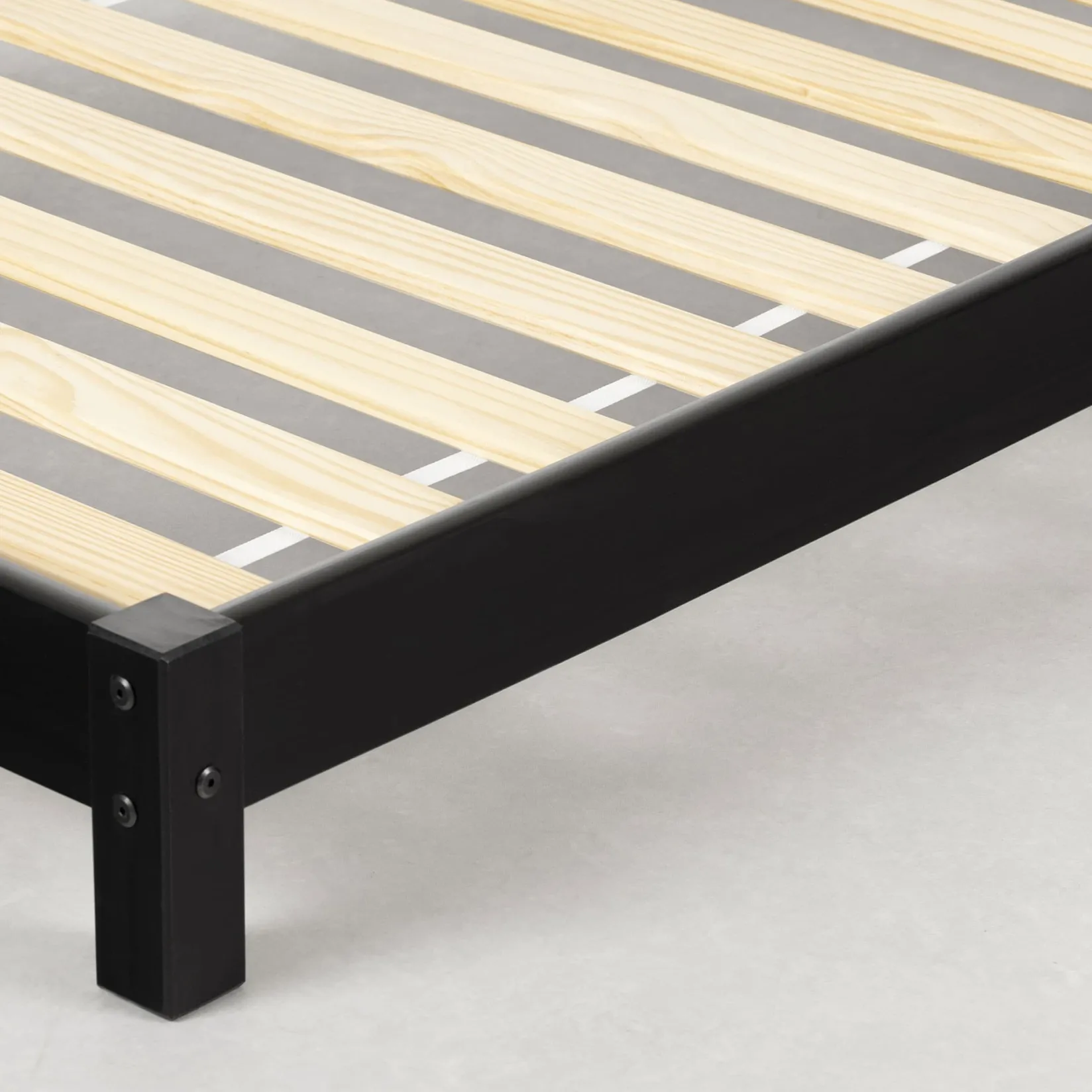 Twin, Full & Queen Beds>South Shore Sweedi Bed with House Bed Frame Headboard - Matte Black