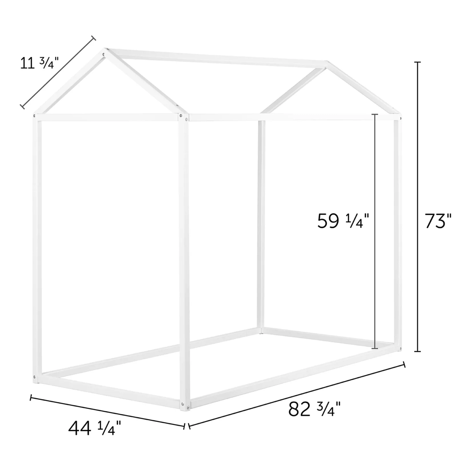 Twin, Full & Queen Beds>South Shore Sweedi House Bed for Twin Bed - White
