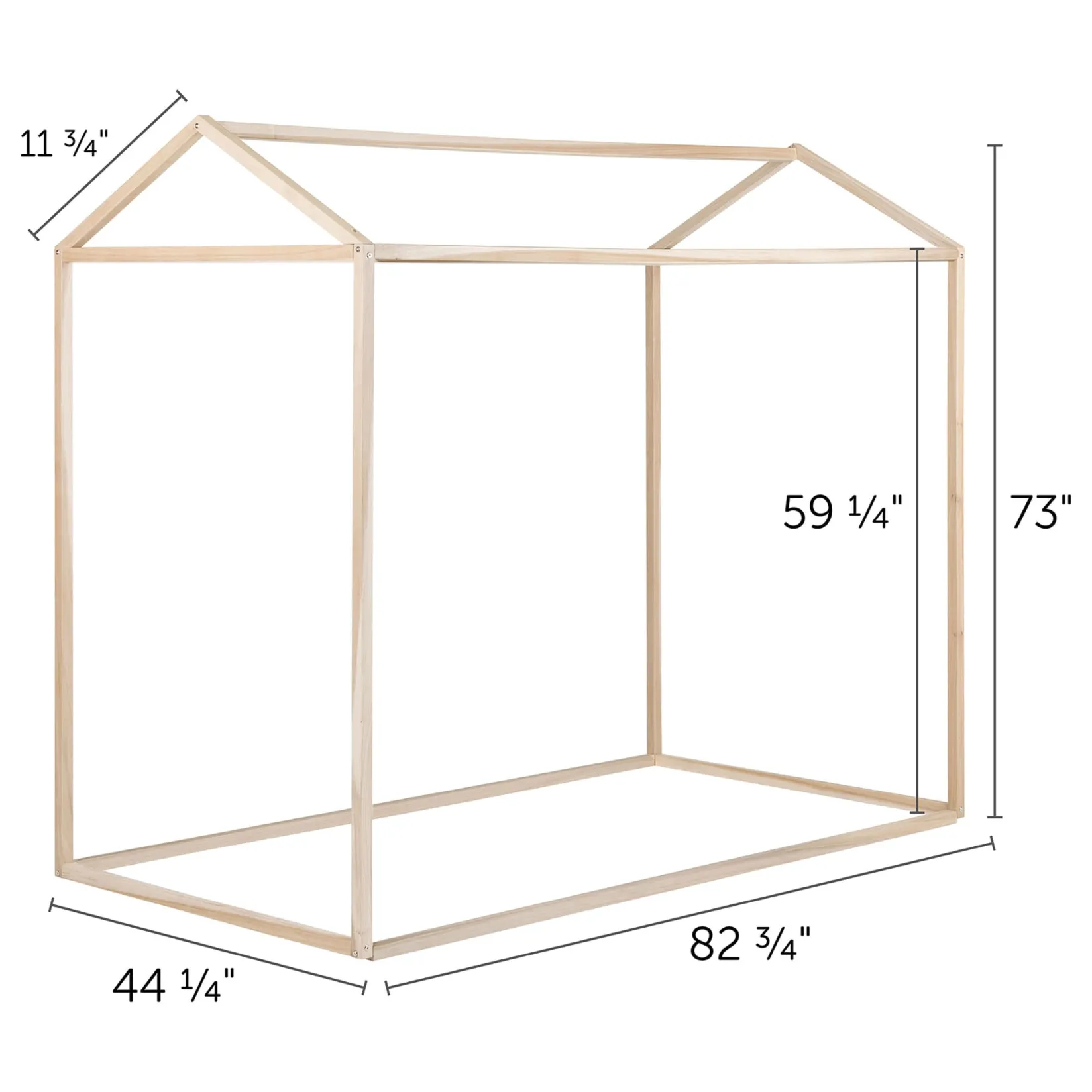 Twin, Full & Queen Beds>South Shore Sweedi House Bed for Twin Bed - Natural