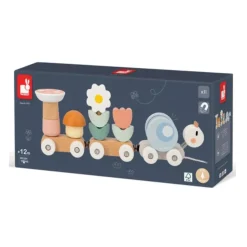 Developmental Toys>Janod Sweet Cocoon Snail Train