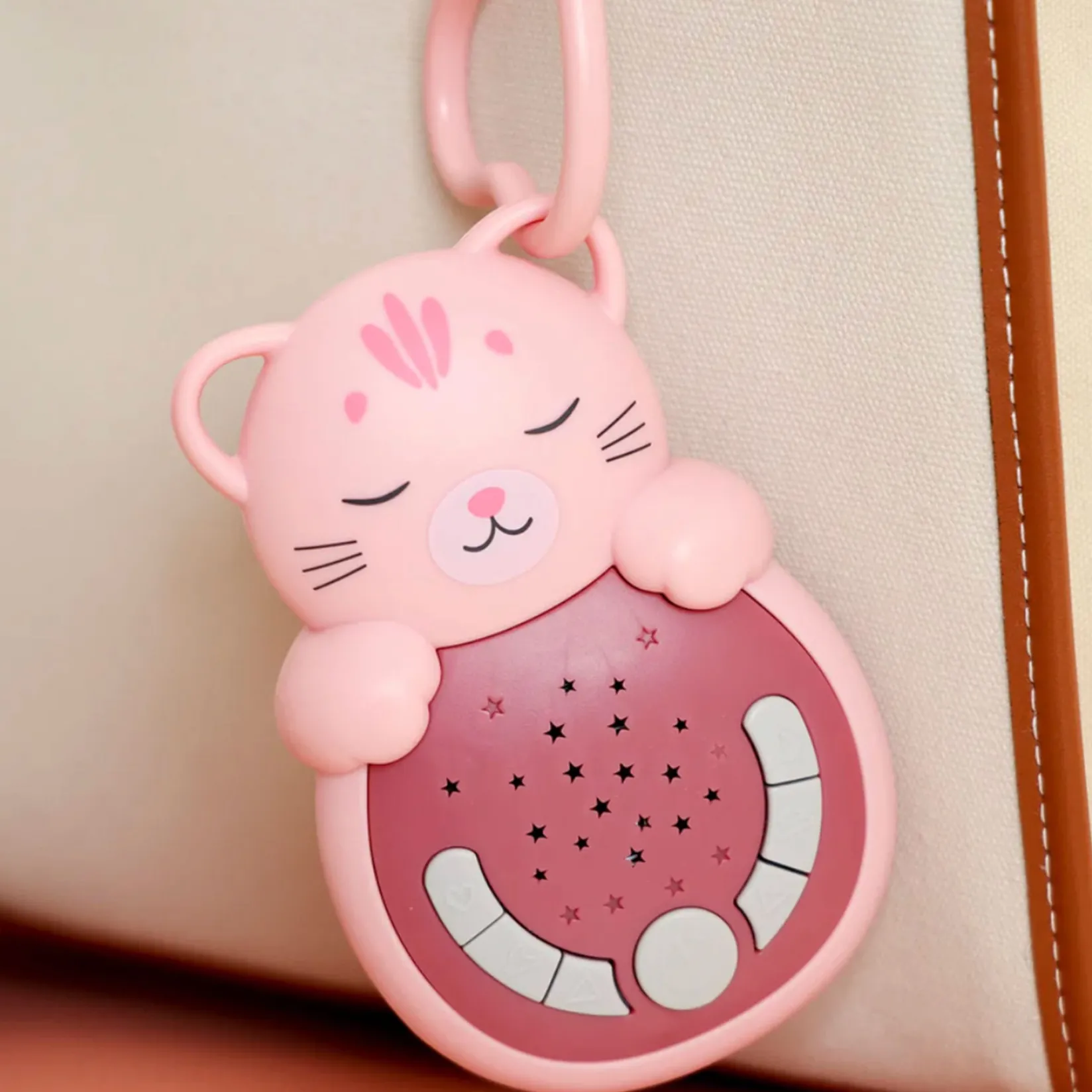 Stroller & Car Seat Toys|Developmental Toys>Cloud B Sweet Dreamz On The Go- Pink Cat