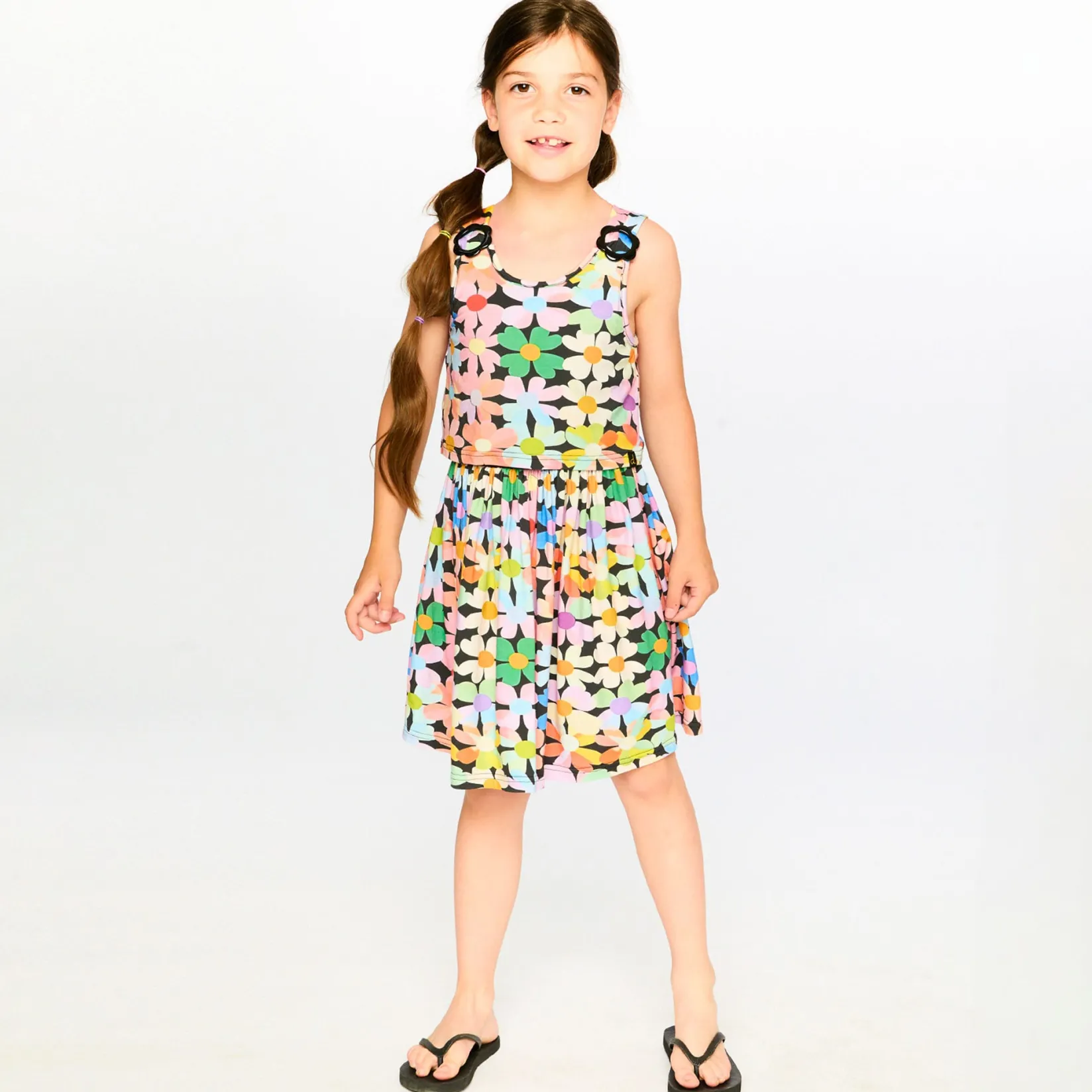 Dresses & Rompers>Deux par Deux Sweet Flowers Dress 3-6 Pink