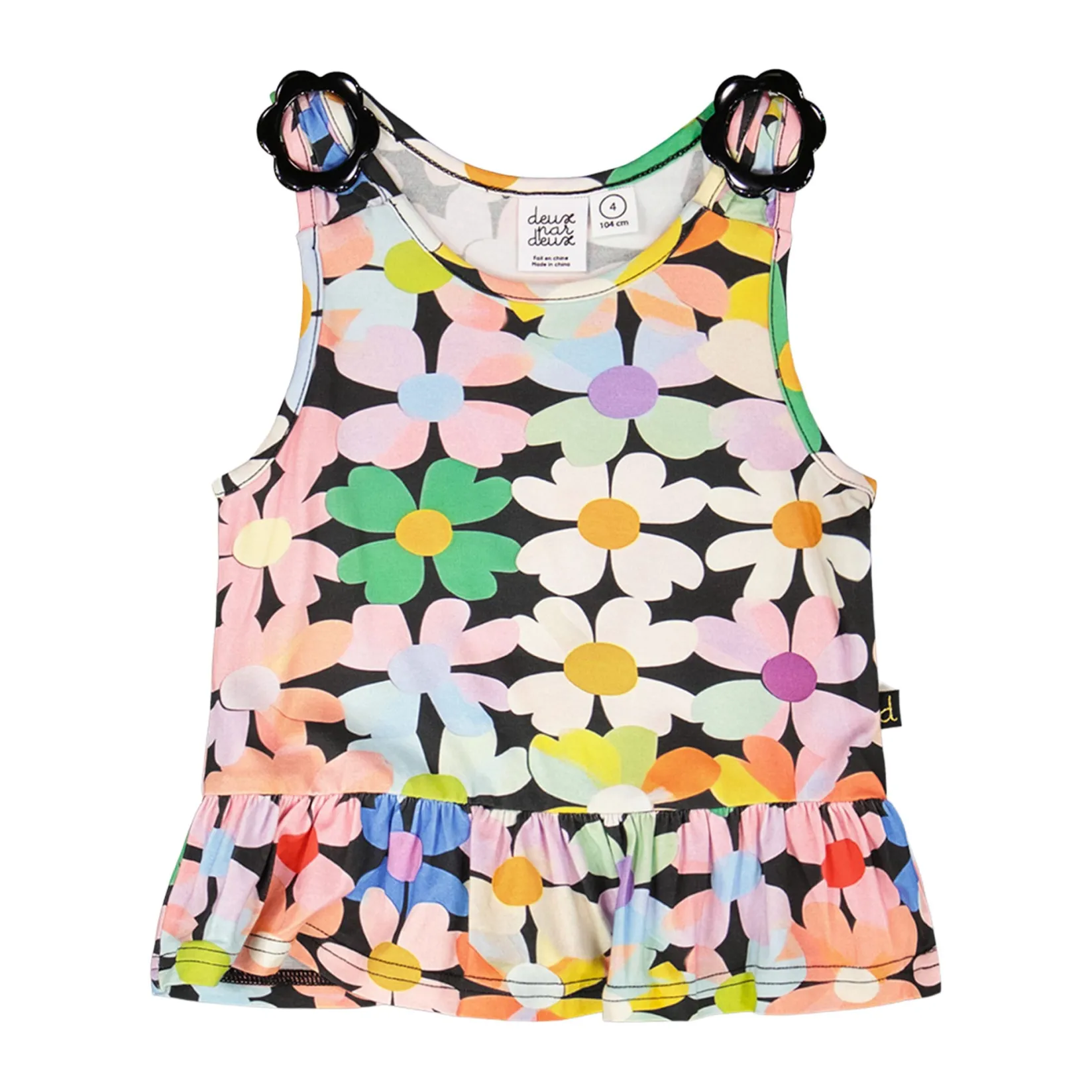 Tops>Deux par Deux Sweet Flowers Tank Top 3-6 Pink