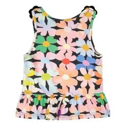 Hot Sweet Flowers Tank Top 7-10 Kids Tops