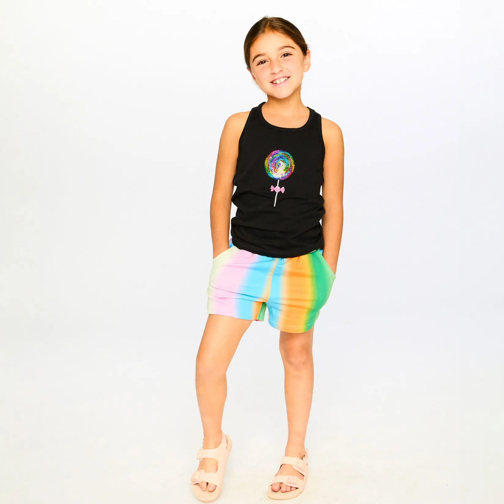 Discount Sweet Rainbow Short 3-6 Kids Shorts & Bermuda
