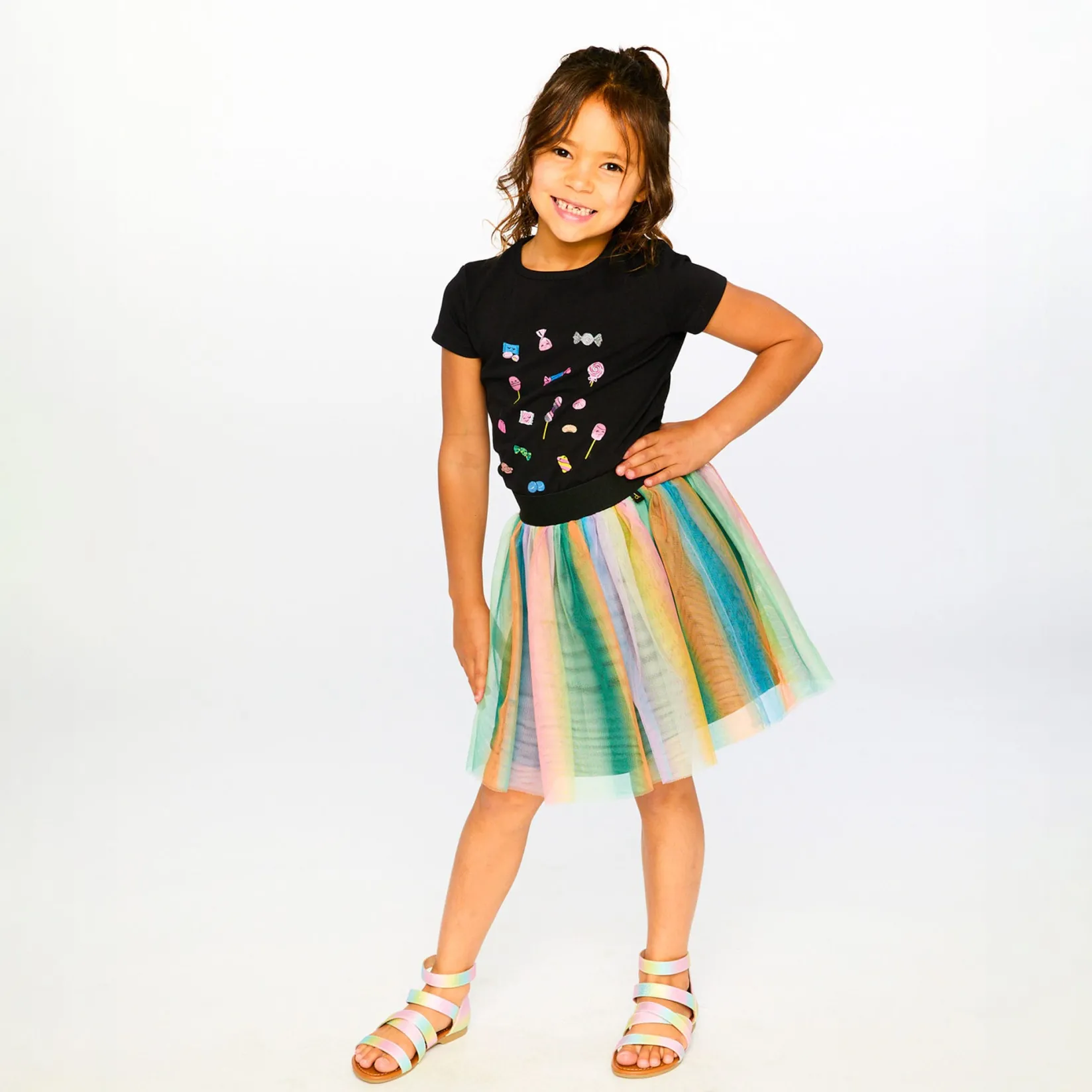 Dresses & Rompers>Deux par Deux Sweet Skirt 7-10 Pink