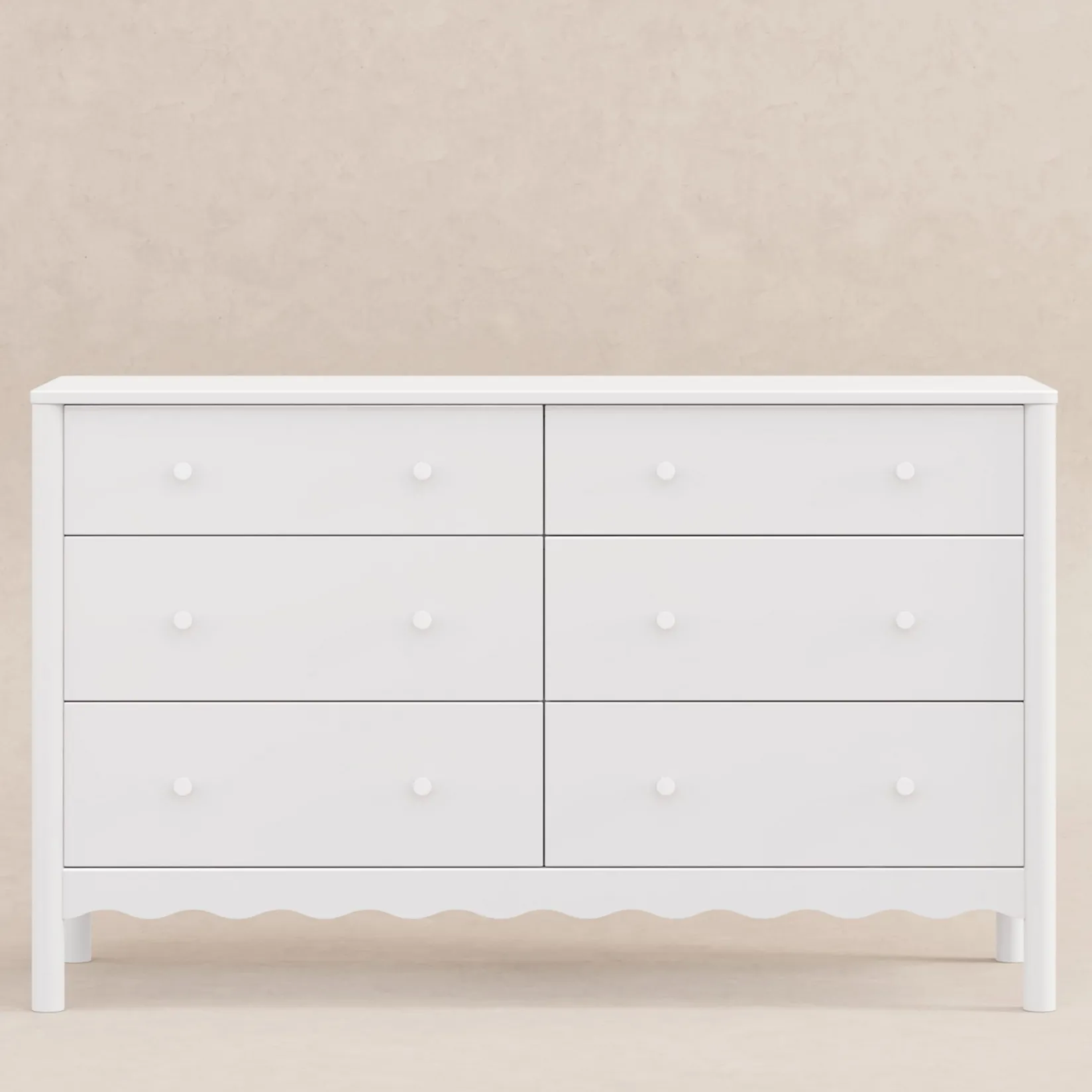Storage Furniture>Babyletto Swell 6 Drawers Assembled Dresser- White