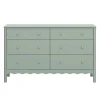 Storage Furniture>Babyletto Swell 6-Drawer Assembled Dresser - Light Sage