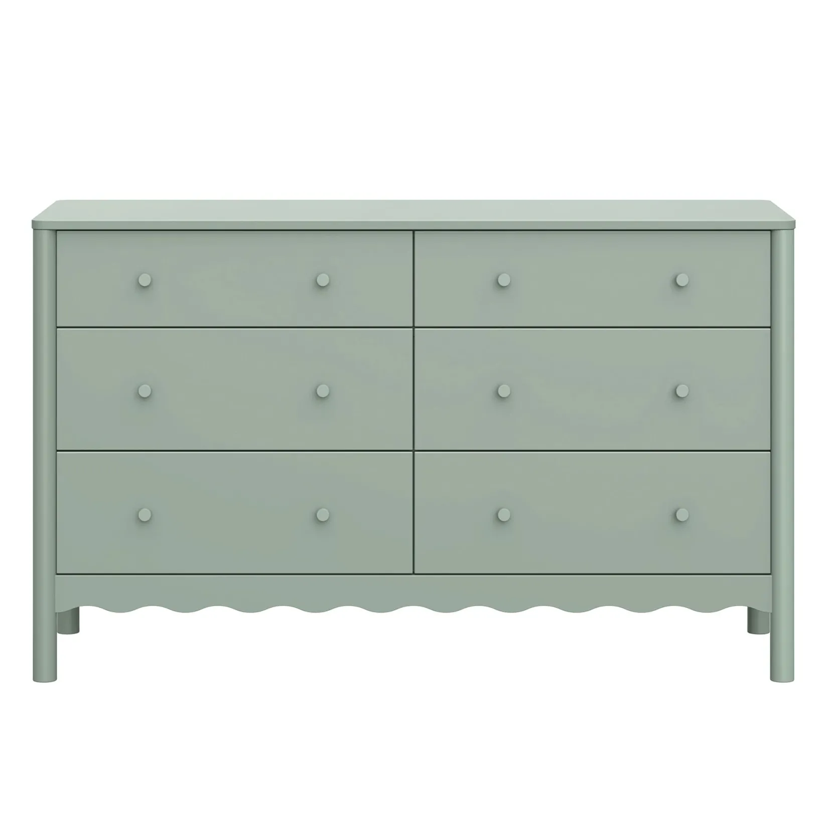 Storage Furniture>Babyletto Swell 6-Drawer Assembled Dresser - Light Sage