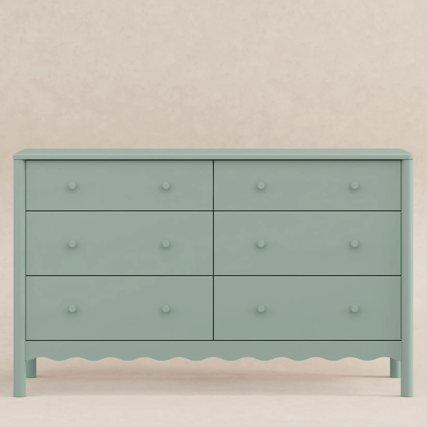 Storage Furniture>Babyletto Swell 6-Drawer Assembled Dresser - Light Sage