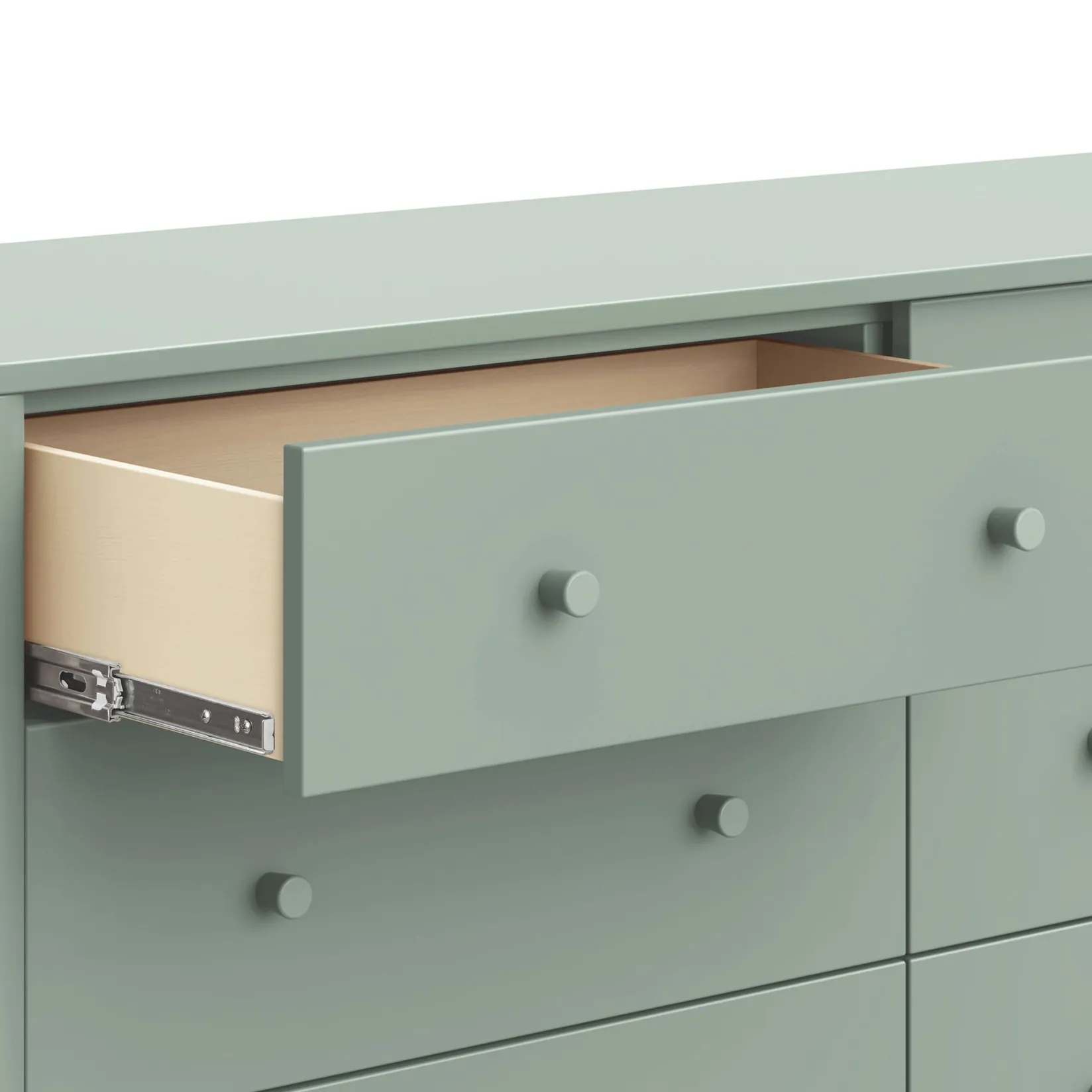 Storage Furniture>Babyletto Swell 6-Drawer Assembled Dresser - Light Sage