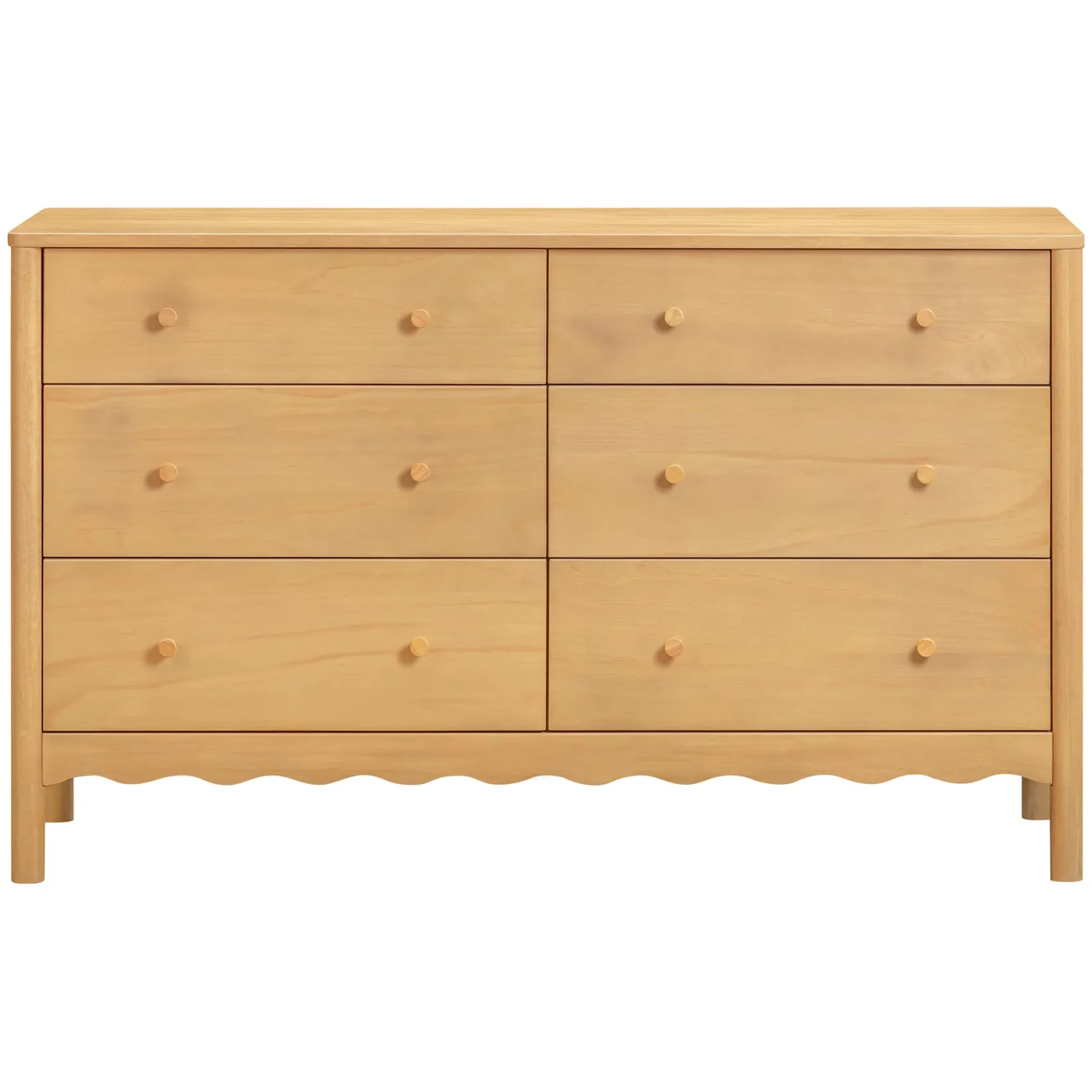 Swell 6-Drawer Assembled Dresser - Honey Storage Furniture