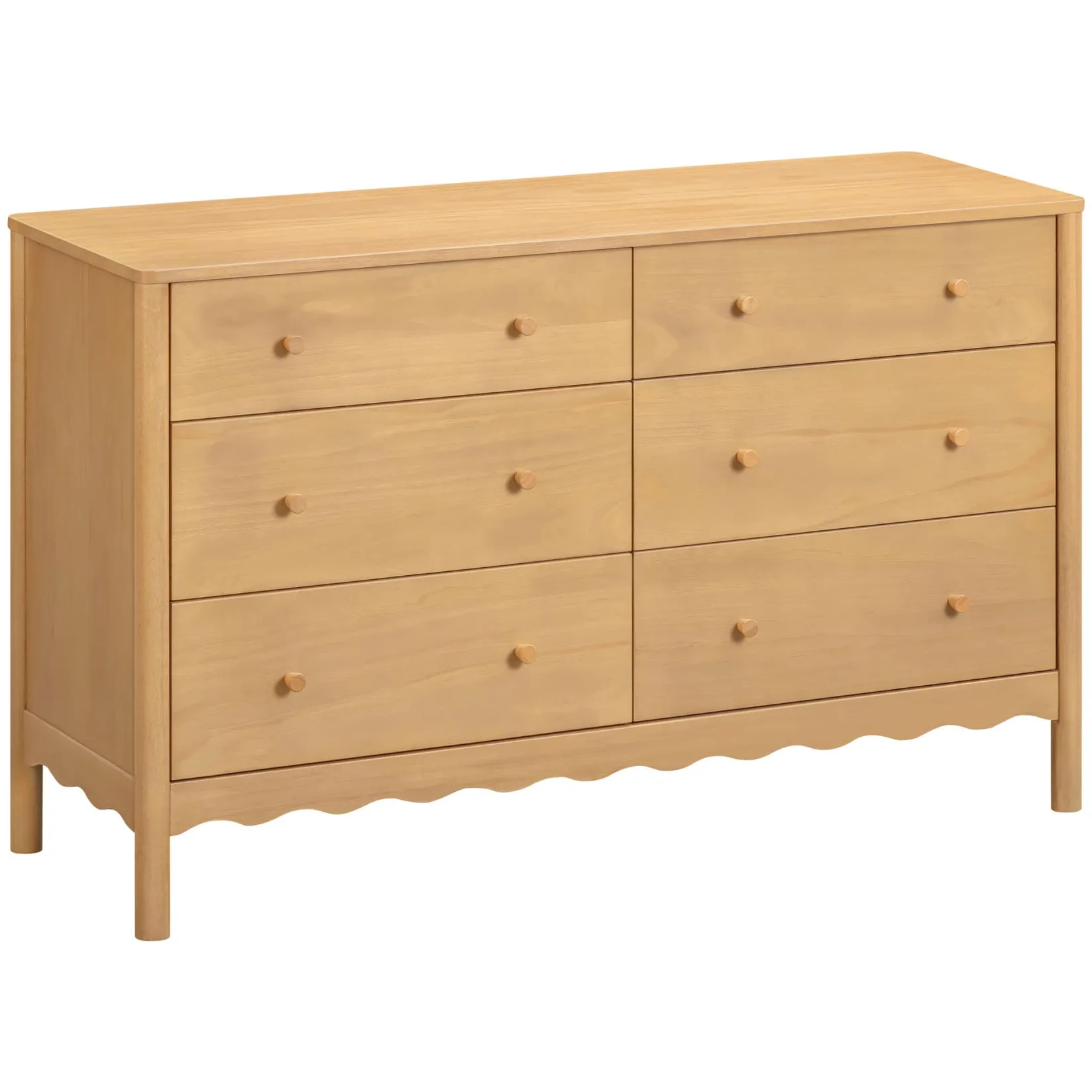 Swell 6-Drawer Assembled Dresser - Honey Storage Furniture