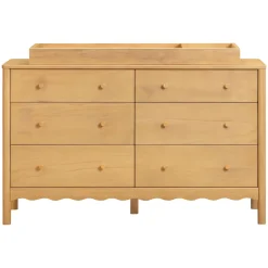 Swell 6-Drawer Assembled Dresser - Honey Storage Furniture
