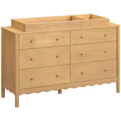 Swell 6-Drawer Assembled Dresser - Honey Storage Furniture