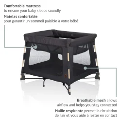Hot Swiff Playard - Beyond Graphite Playards & Bassinets|Playards & Bassinets
