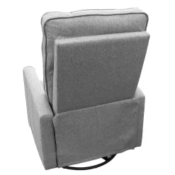 Online Swivel Recliner Rocking Chair - Gray Tweed Gliders & Rocking Chairs|Gliders & Rocking Chairs