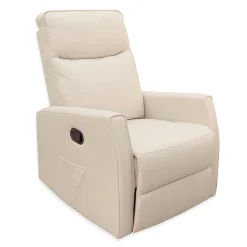 Hot Swivel Reclining Rocking Chair - Beige Tweed Gliders & Rocking Chairs|Gliders & Rocking Chairs