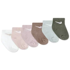 Socks|Underwear & Socks>Nike Swoosh Ankle Socks (6) 2-4 Ivory