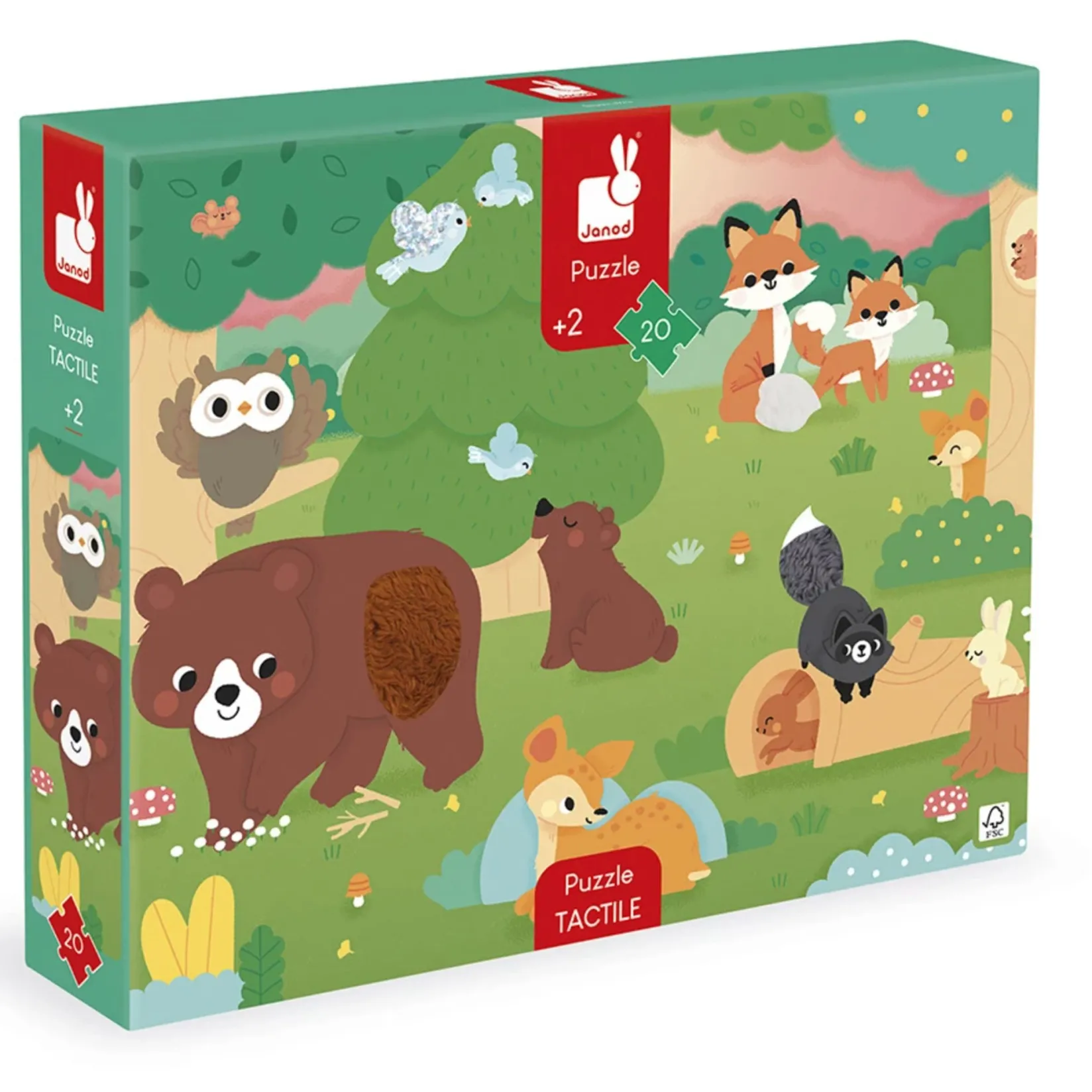 Hot Tactile Puzzle Forest Animal Kids Puzzles