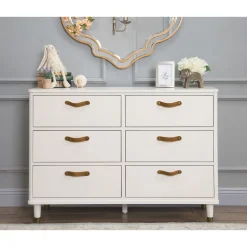 Sale Tanner 6-Drawer Dresser - Warm White Storage Furniture