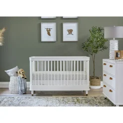 Outlet Tanner 3-in-1 Convertible Crib - Warm White Cribs & Mattresses|Cribs & Mattresses