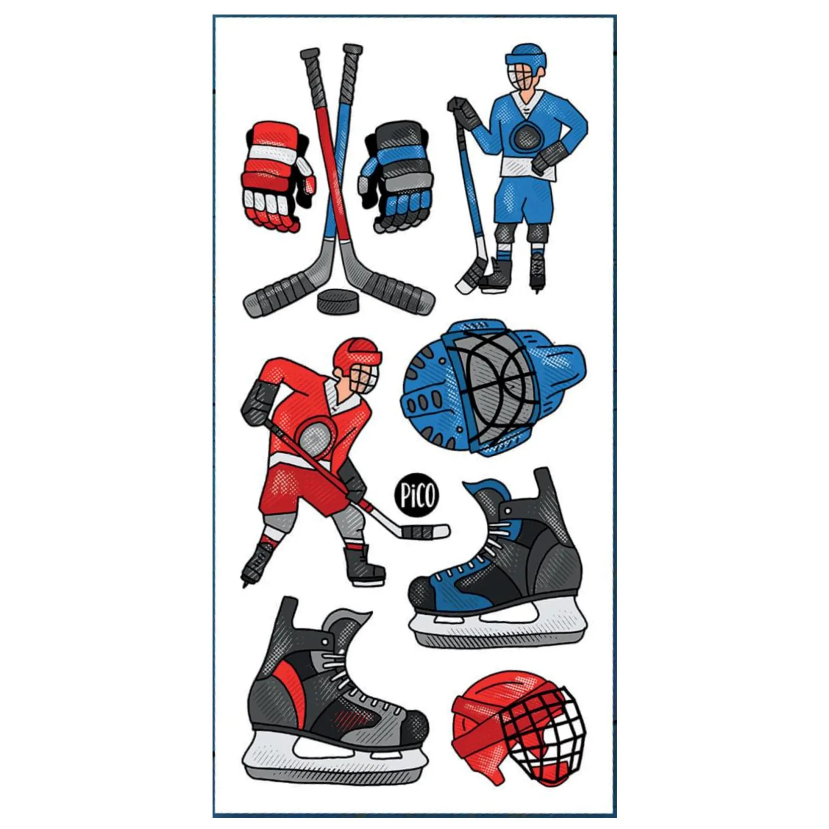 Temporary Tattoos|Diy & Activities>Pico Tatouages Tattoos Pico - The Madness of Hockey