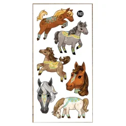 Clearance Tattoos Pico - Wild Horses Kids Temporary Tattoos|Diy & Activities