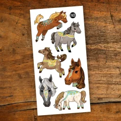 Clearance Tattoos Pico - Wild Horses Kids Temporary Tattoos|Diy & Activities