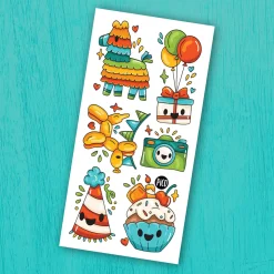 Hot Tattoos Pico- Happy Birthday Kids Temporary Tattoos|Diy & Activities