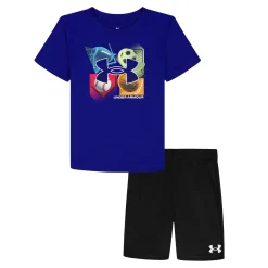 Sportswear|Outfit Sets>Under Armour Tech 4 Baller Short Set 4-7y Bleu Royal