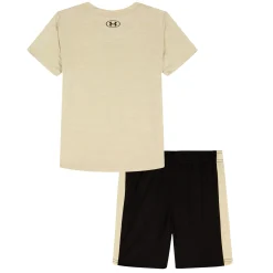 Sportswear|Outfit Sets>Under Armour Tech Bar Down Short Set 2-4t Beige