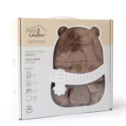 Outlet Teddy bear gift box for baby (4 accessories) - Moka 0-6M Kids/BOY Snowsuits|Snowsuits