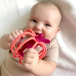 Teething Toys>Raz Baby Teether & Rattle Toy - Apple