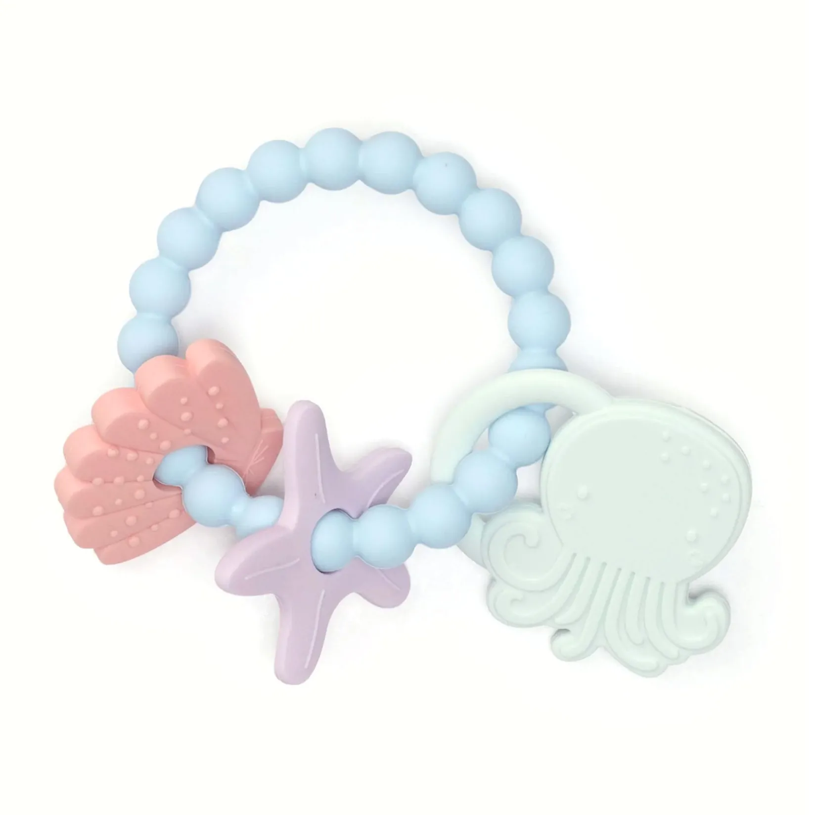 Teething Toys>Loulou Lollipop Teething Charms - Seashells